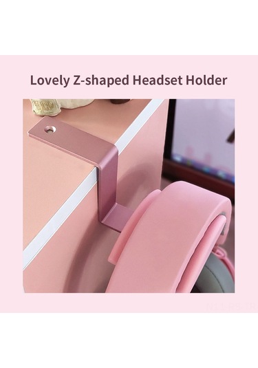 Reedark "z Şekilli Universal Kulaklık Askısı - Kolay Kurulum, Ekstra Tutuşlu, Metal Ve Silikon Tasarım"