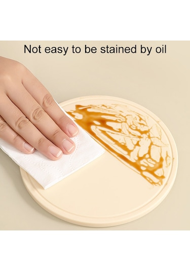 Sones Ev Yuvarlak Isı Yalıtım Matları Mutfak Yüksek Sıcaklığa Dayanıklı Silikon Ped, Renk: Tencere Ped Yeşil Diğer