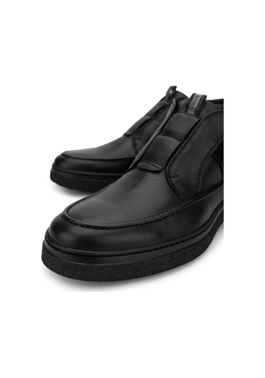 Rossı Erkek Hakiki Deri Siyah Casual Bot 668 1295pza Erk Bot Sk24-25 Nero Siyah Siyah