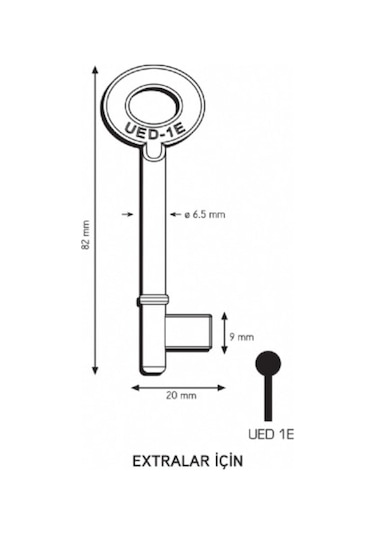 Maymuncuk Oda Kapısı Anahtarı Her Kilidi Açar - 2 Adet (11-13 Mm)