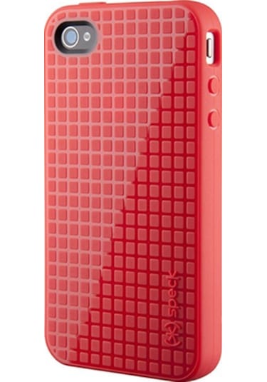 Speck Apple Uyumlu iPhone 4s/4 İle Pixelskin Hd Silikon Kılıf Kırmızı Kımırızı