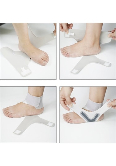 Sones İnce Nefes Alabilir Kompresyon Ayak Bileği Burkulması Sabitleme Kayışı Sağ Ayak Xl