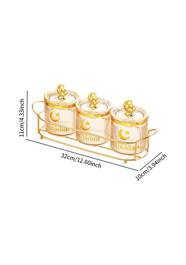 Suntek Şeker Kavanozları Düğün Dekoru Ile Mutfak Tatili Kehribar