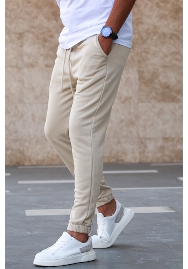 Madmext Bej Basic Eşofman 5424 Bej
