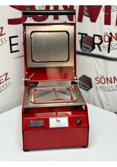 Sönmez Manuel Kase Kapatma 2 Gözlu Tabak Kapatma Makinesi Red