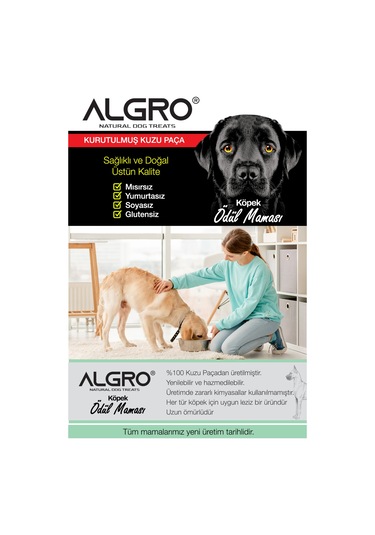 Algro Kuzu Paça Çiğneme Maması 3 x 120 G