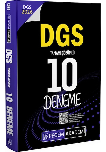Pegem 2026 Dgs Tamamı Çözümlü 10 Deneme Pegem Akademi Yayıncılık