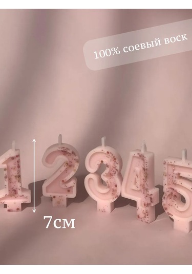 Happy Moments Shop Şık Pastalar İçin Rakam Şekilli Mum 320914050 Diğer