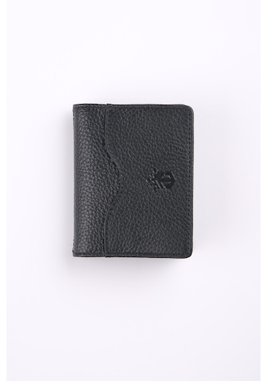 Ancora Leather Hakiki Deri Kartlık-26207 Siyah
