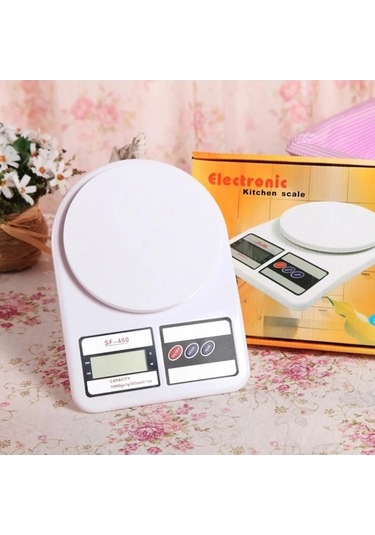Wondernest Yüksek Hassasiyetli Gümüş Dijital Mutfak Terazisi 10kg 1g Gümüş