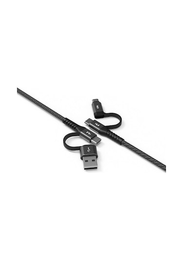 Type-C Dönüştürücü Micro Usb Type-C Kablo Dönüştürücü Mcstorey-Siyah