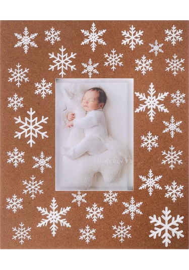 Kar Tanesi Desenli Fotoğraf Çerçevesi