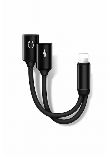 Lightning Kulaklık Şarj Çoklayıcı İphone Plus Uyumlu Çevirici