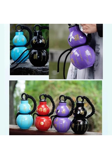 Skycity Siyah Mitoloji Kalebik Şekilli Plastik Matara 800ml - Eldiven Kordon Ve Metal Sticker İle Günlük Kullanım İçin Pratik Su Bardak Çok Renkli