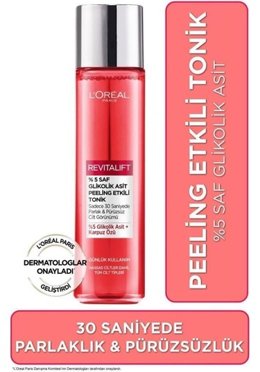 Revitalift %5 Saf Glikolik Asit Peeling Etkili Tonik & Nem Terapisi Normalden Karmaya Ciltler pktglklknmtrps-9271