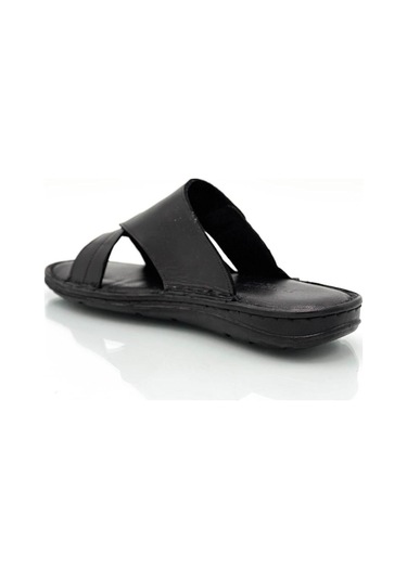 Hakiki Gerçek Deri Erkek Terlik Hafif Terlik Deri G Siyah G Siyah