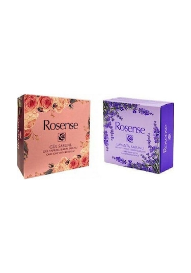Rosense Katı Lavanta Sabunu 100 G + Rosense Katı Gül Sabunu 100 G
