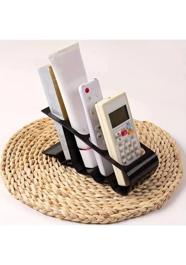 Hightower Beyaz 4 Yuvalı Uzaktan Kumanda Saklama Kutusu Kompakt Tv Radyo Cep Telefonu Beyaz