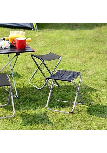 Bloomnest Gümüş Kamp Katlanır Sandalye, Küçük Taşınabilir Kamp Oturma, Ultra Hafif Alüminyum Sandalye, Taşınabilir Kamp Sandalyesi, Kamp Ve Gezi İçin Altın-siyah Altın - Siyah