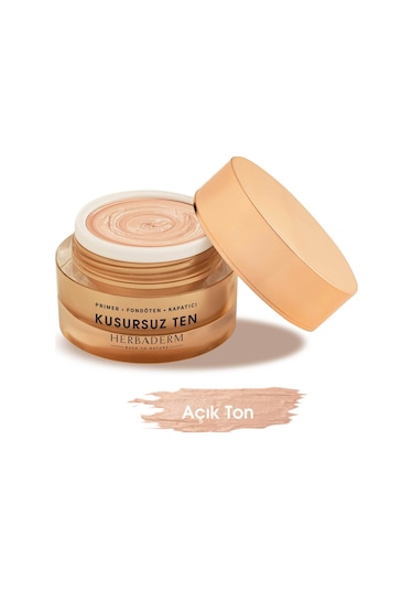 Herbaderm Kusursuz Ten Primer Kapatıcı Fondöten Light