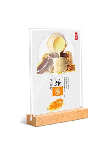 Çift Taraflı Menü Sergileme Standı A4/a5/a6 Resim Kartı Çerçevesi Masa Üstü İşaret Tutucu Restoran