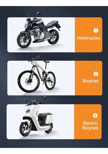 B360 Motosiklet E Scooter Bisiklet Telefon Tutucu Gidona Bağlantı