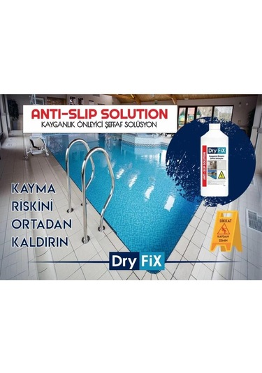 Dryfix Kayganlık Önleyici Şeffaf Solüsyon 1 Lt