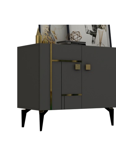 Maddera Konsol Antrasit-altın