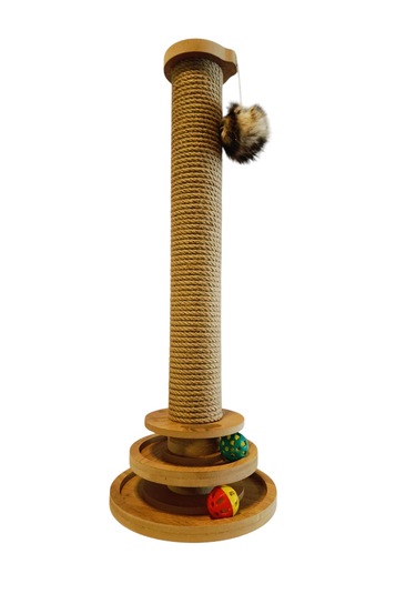 Kedi Tırmalama Çubuğu Ve Oyuncağı - 64cm