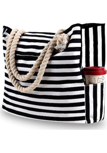 Ekstra Büyük Su Geçirmez Tuval Plaj Çantası Kadın El Çantası Diğer