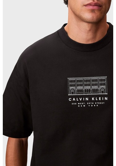 Calvin Klein Erkek T Shirt Lv04rf823g Ub1 Siyah Siyah