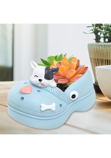 Suntek Karikatür Saksı Centerpiece Bahçe Ofis Pencere İnek