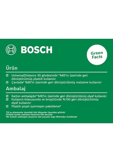 Bosch UniversalDistance 30 Lazerli Uzaklık Ölçer - 0603672503