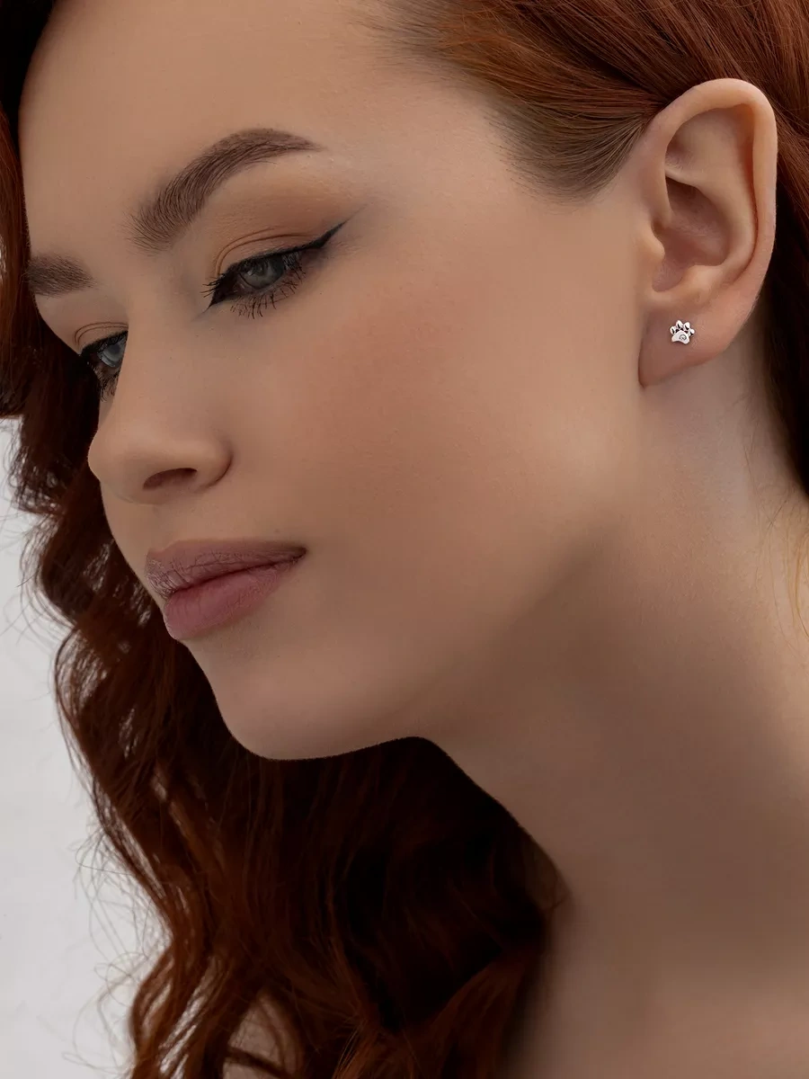 925 Lıght Tek Küpe Gümüş Patı Çivi 95107542 Diğer