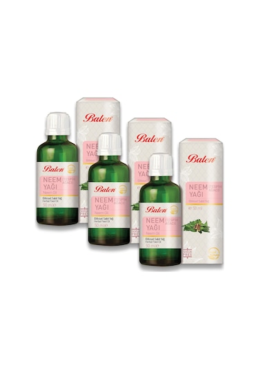 Balen Tespih Ağacı Yağı Neem Yağı 3 x 50 ML