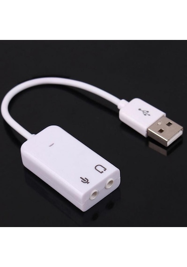 Harici Kablolu 7.1 Usb Ses Kartı 3.5mm Mikrofon Çevirici Dönüştür
