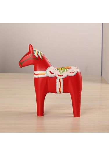 Pazly Süsü Suntek Küçük-kırmızı İskandinav Dekoratif Dala At Gi