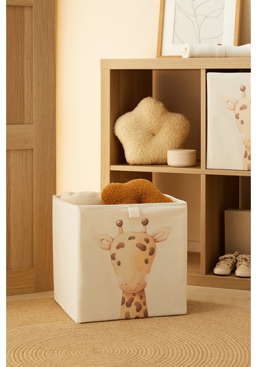 Ocean Home Textile Çocuk Odası Sevimli Zürafa Kutu 33 x 30 x 33 CM