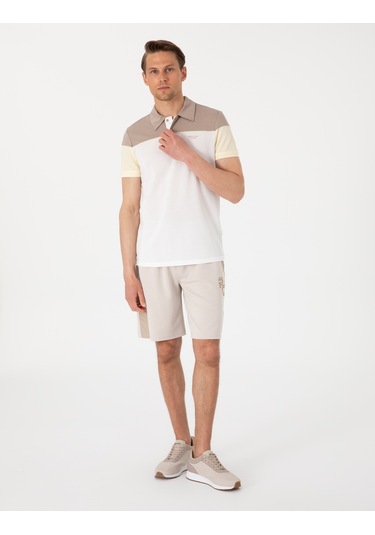 Pierre Cardin Erkek Ekru Tişört 50302642-vr019 Ekru