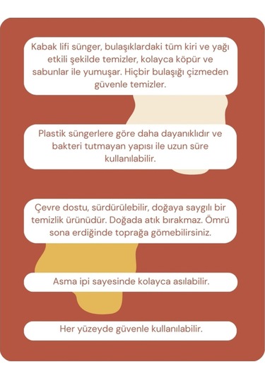 Pureal Kabak Lifi Sünger