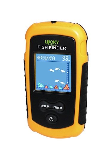 Lucky Lcd Renkli Ekran Taşınabilir Kablolu Balık Bulucu 100m Derinlik Aralığı Sonar Eko Sesleri Balık Bulucu