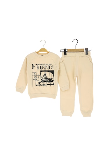Erkek Çocuk Eşofman Takım 00162 Bej
