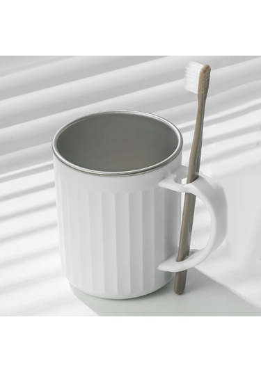 Suntek Çocuklar Için Gargara Bardağı Diş Fırçası Beyaz