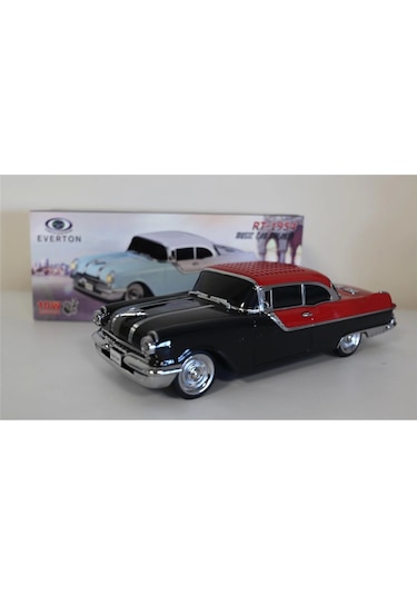 Everton Rt-1954 Siyah Arabalı Bluetooth Fm-usb-tf-aux Şarjlı Nostaljik Radyo