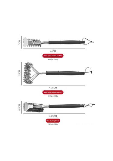 Dianziye Çelik Spiral Tırnaklı Temizlik Fırçası Mutfak Tencere Gril Ocak Lebedi Açıcı Kireç Çıkarıcı Profesyonel Temizleme Aleti 12 Adet Paket