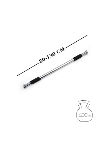 Unichrome Barfiks Çubuğu 80 - 130 CM Çift Süngerli Ayarlanabilir Koridor