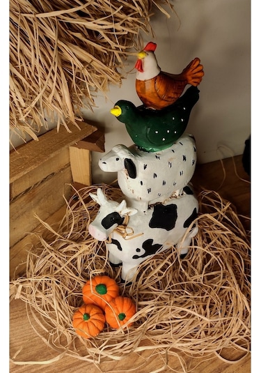 Bremen Mızıkacıları Farm Style, Çiftlik Biblo , Hediyelik , Dekor