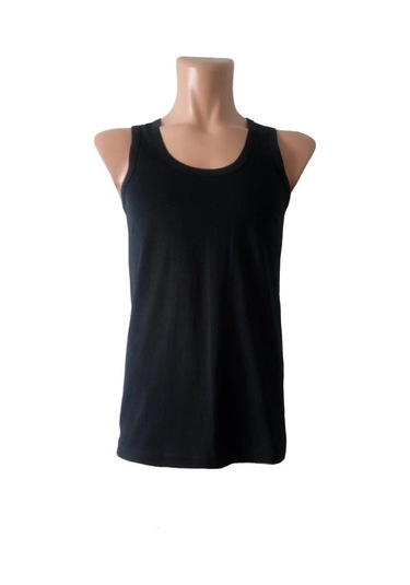 12 Li Paket Nazar Yıldız Erkek Penye Atlet Renk Seçenekli Siyah