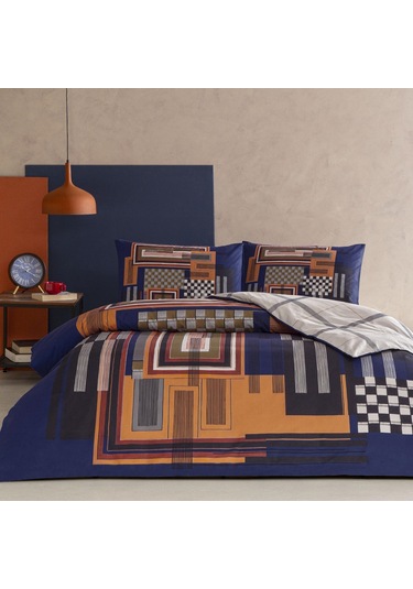 Taç Ravix Ranforce Çift Kişilik Nevresim Takımı Lacivert 000000001000051096 Antrasit