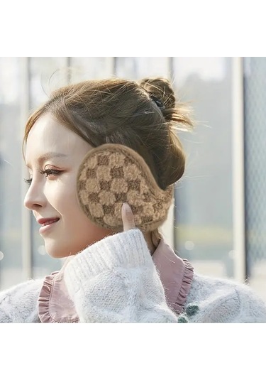 Elmpaly Şeftali Pembesi Ultra Sıcak Kulaklık - Rüzgeçirmez, Ayarlanabilir, Katlanır